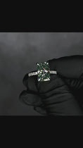 Load and play video in Gallery viewer, Liz Custom - 4.5 Carat Teal Radiant Cut

